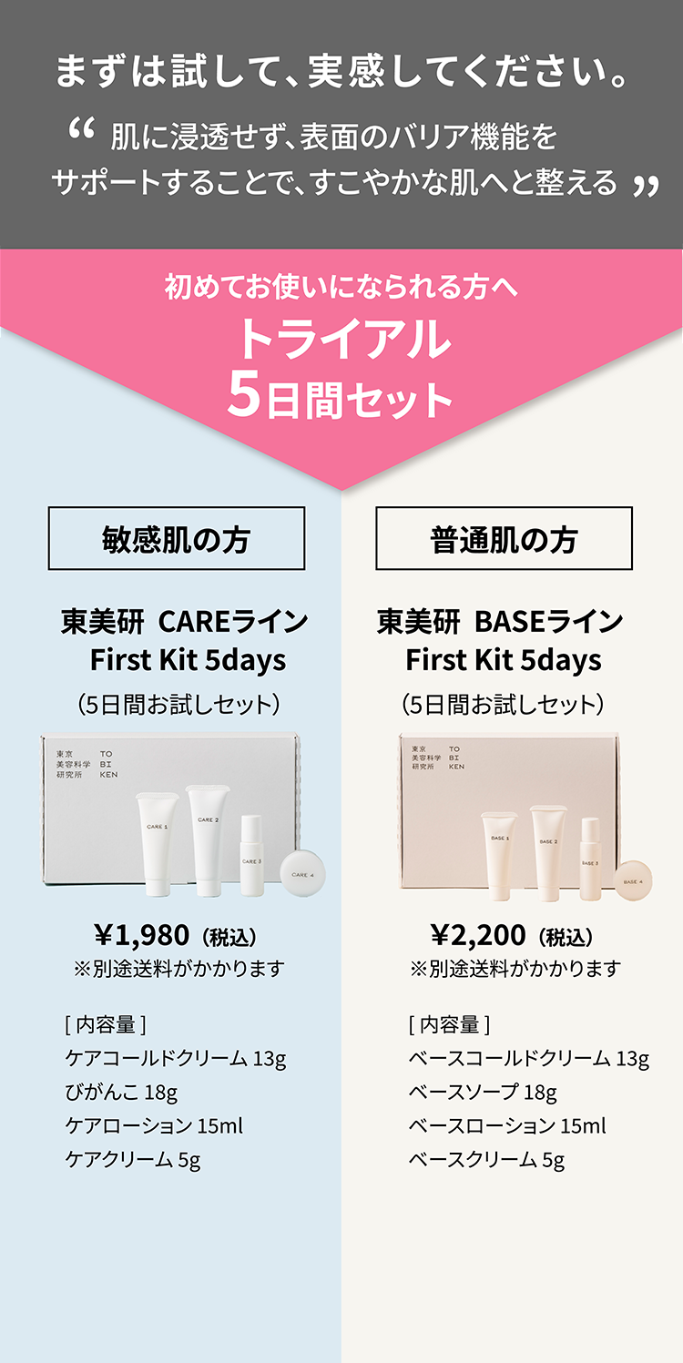 初めてお使いになられる方へ トライアル5日間セット