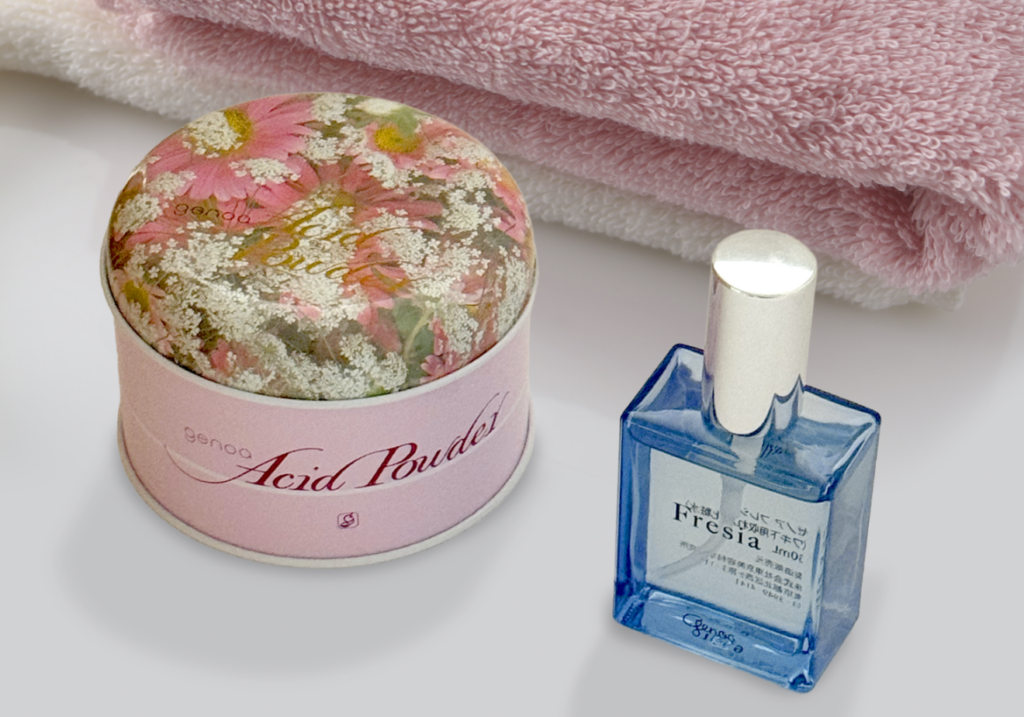 フレシアと酸性パウダー